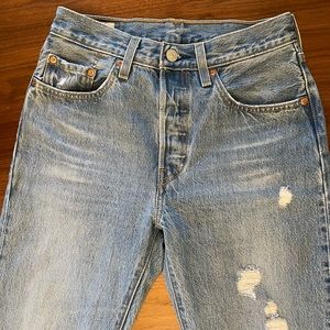 Levi’s 501 Original fit Women's Jeans - W26 L32 - Athens destruction